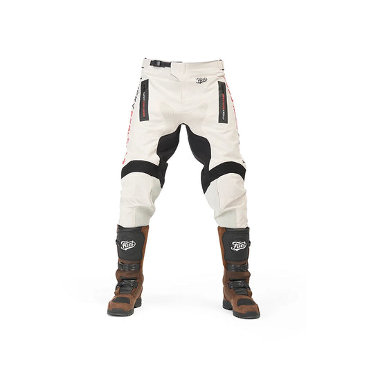 Motorcycle pants LUCKY EXPLORER, white