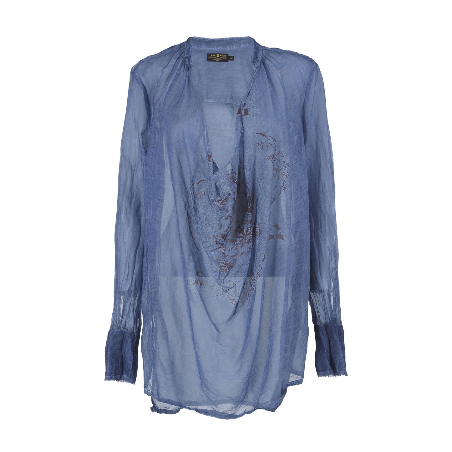 Bluse MC BANDANA, Indigo