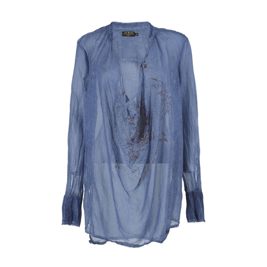 Bluse MC BANDANA, Indigo