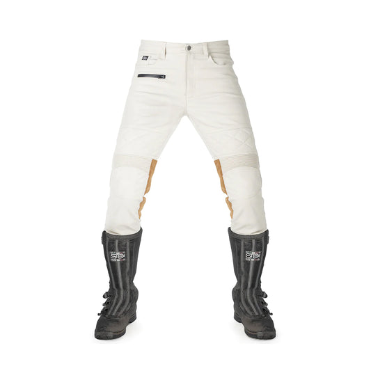 Motorcycle trousers SERGEANT COLONIAL, white
