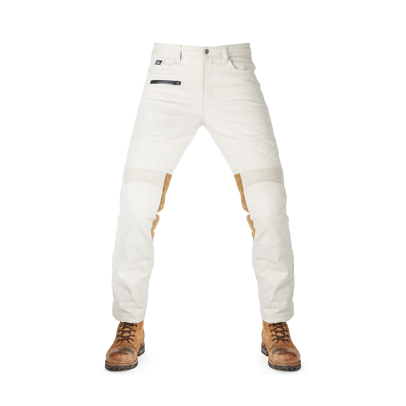 Motorradhose SERGEANT COLONIAL, Weiss