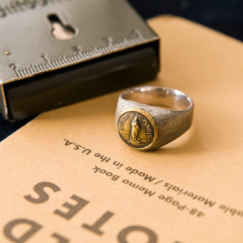 Signet ring STELLA MARIS, silver