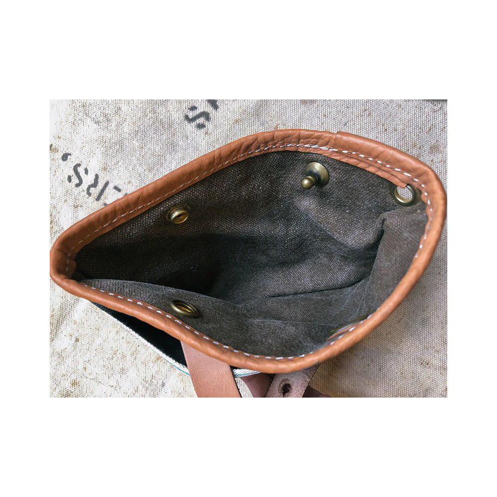 Etui DENIM, Dunkelblau-Braun