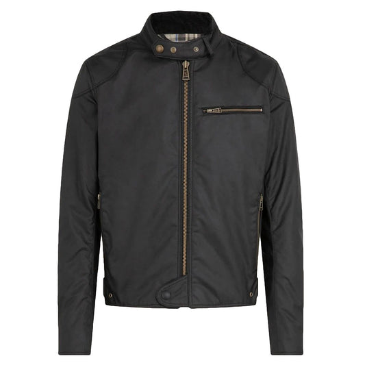 Waxed jacket ARIEL 2 PRO, black