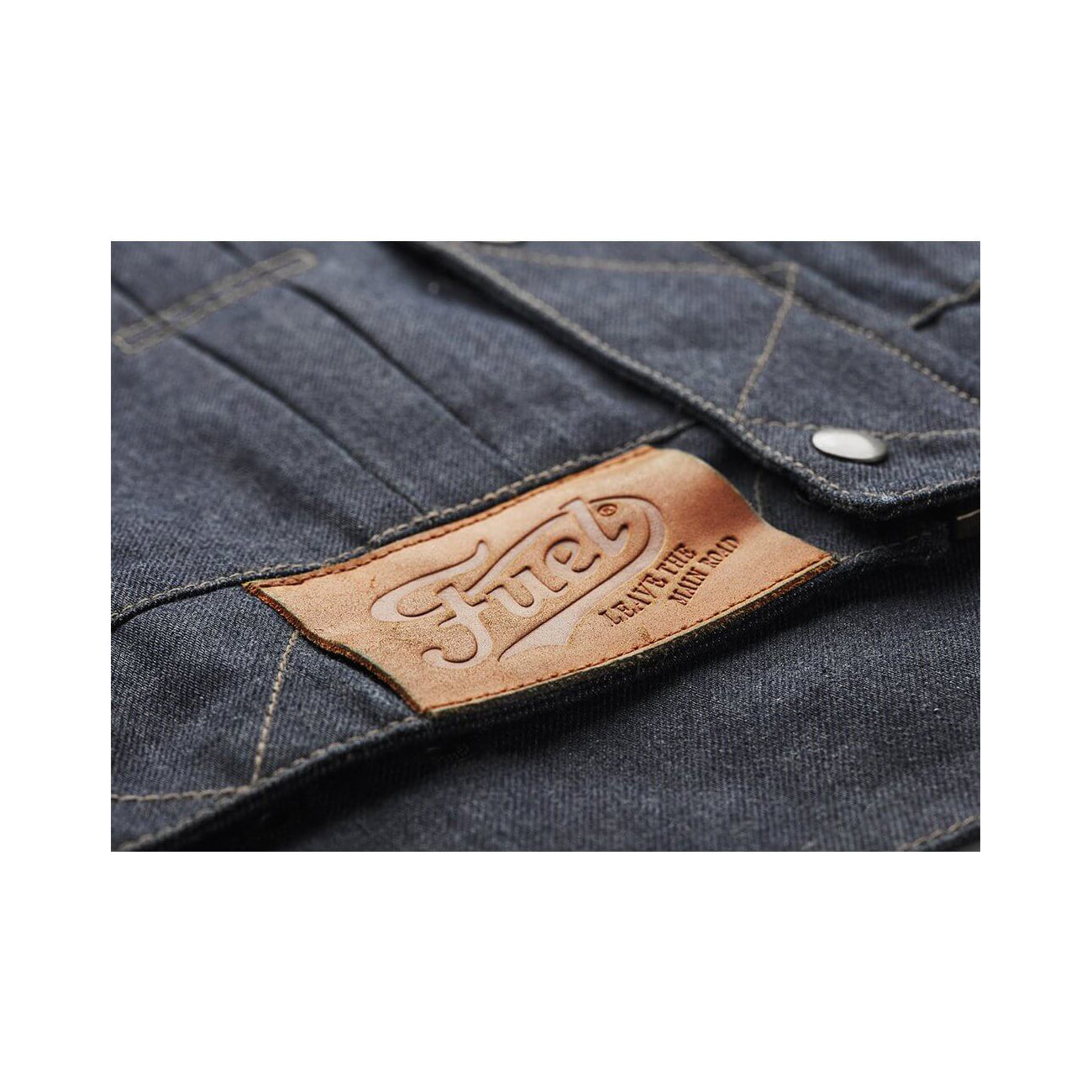 Motorradjacke GREASY SELVEDGE, Denim