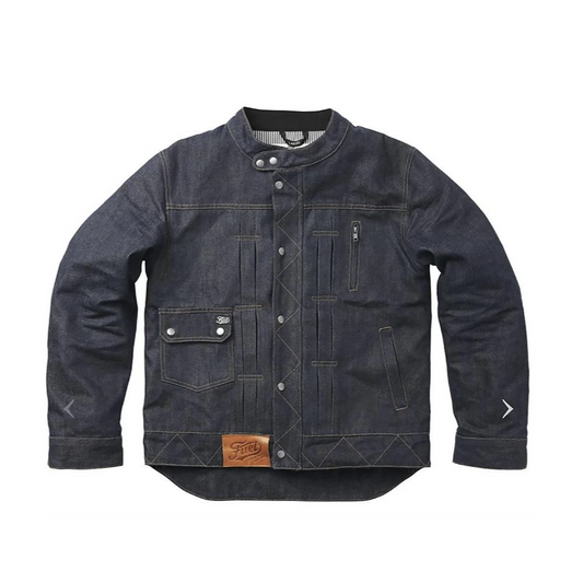 Motorradjacke GREASY SELVEDGE, Denim