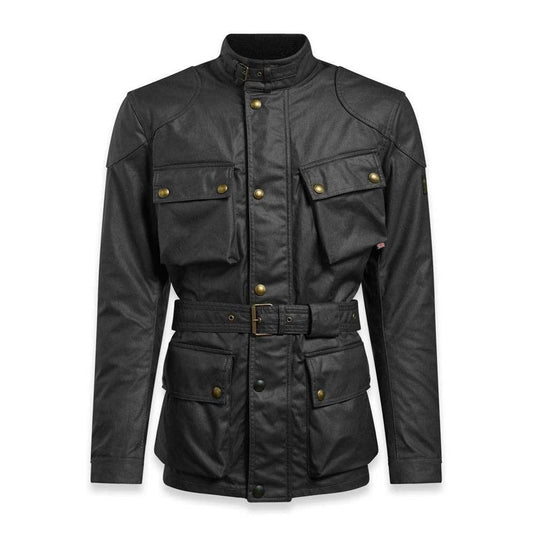 Gewachste Jacke TRAILMASTER PRO, Schwarz