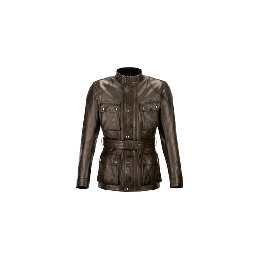 Leather jacket TOURIST TROPHY, brown