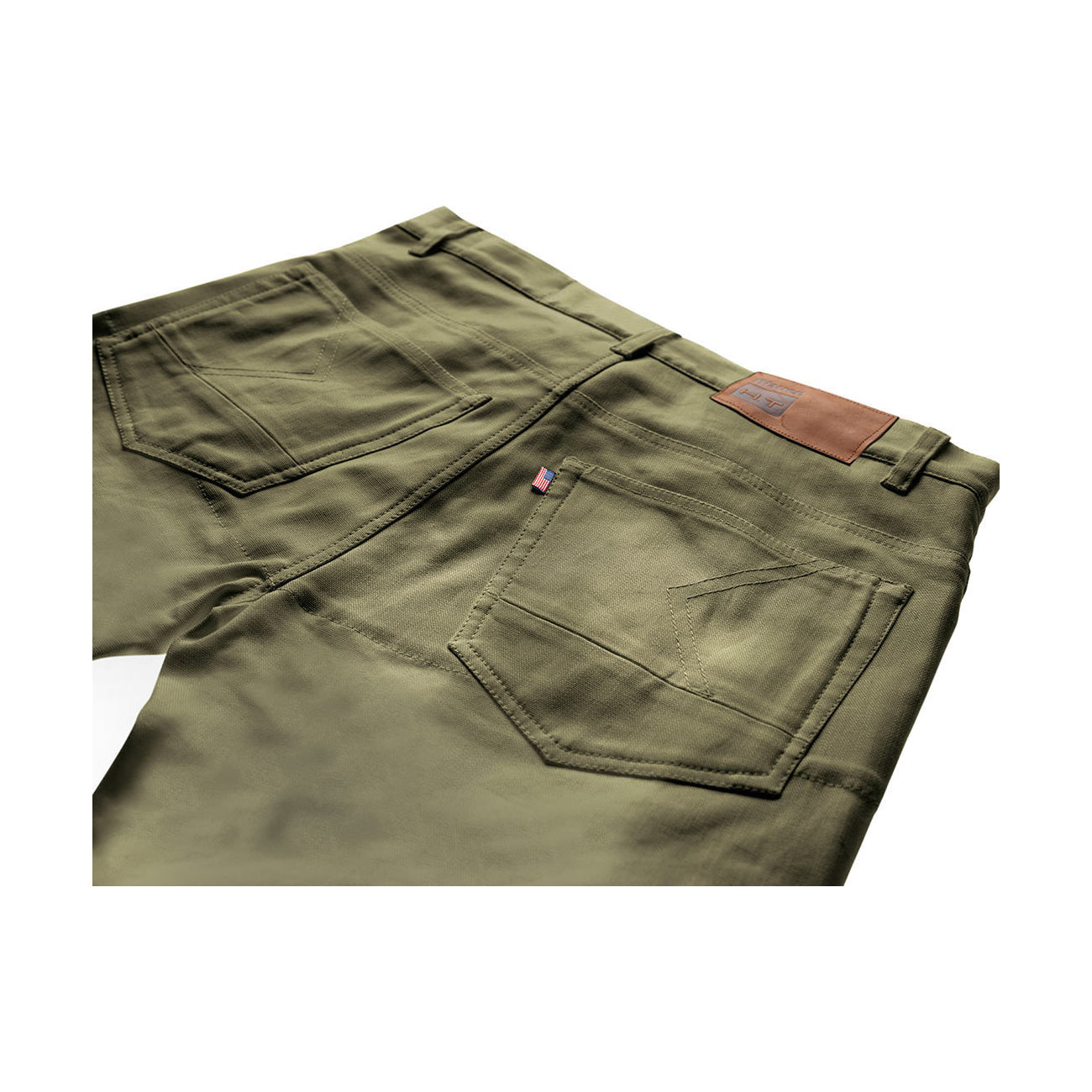 Motorradhose KEVIN CANVAS, Olivegrün