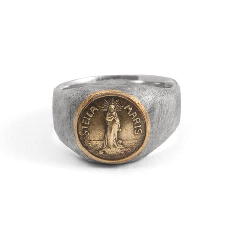 Signet ring STELLA MARIS, silver