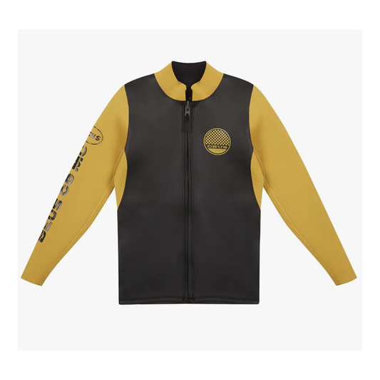 Langarm Wetsuit RACER, Schwarz-Gelb