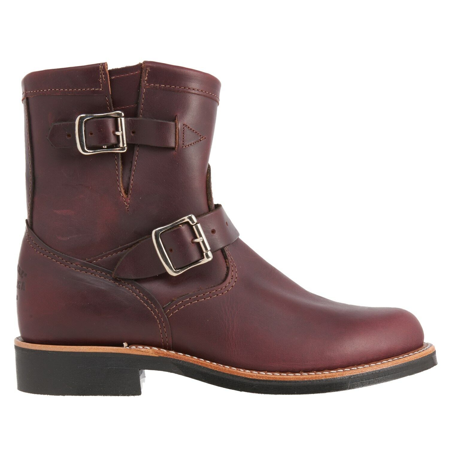 Dark red hotsell leather boots