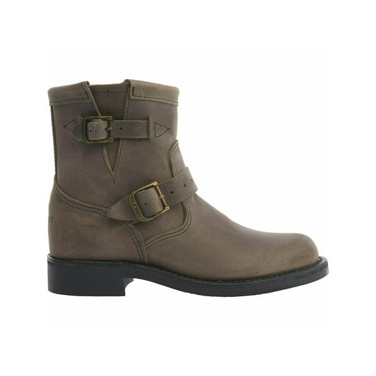Leather boots RAYNARD CRAZY HORSE, gray