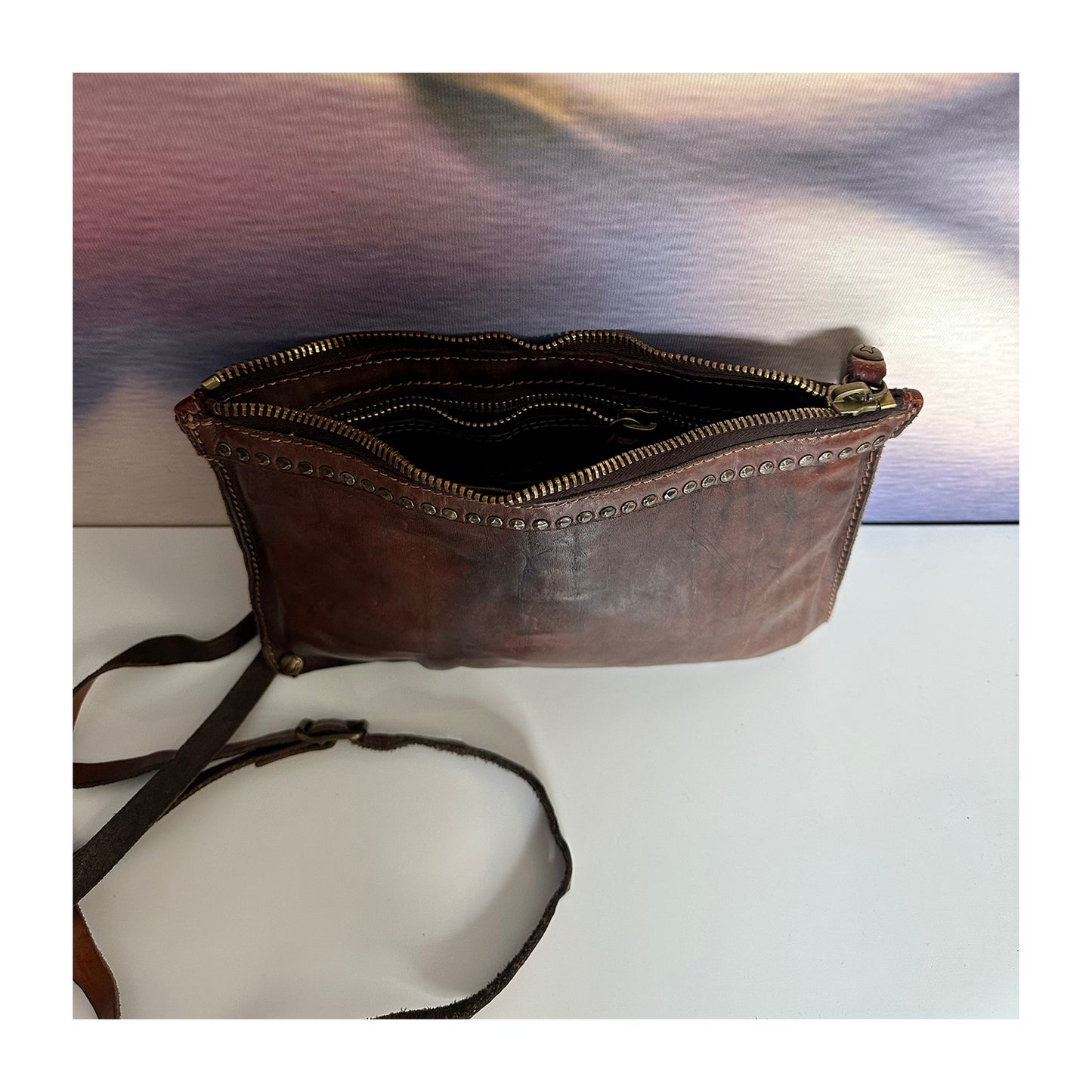Handbag C4024, brown