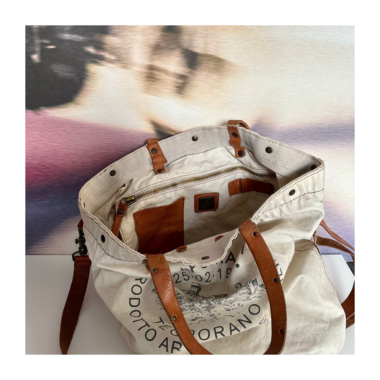 Shopper CANVAS LEDER - Main Image