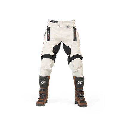 Motorcycle pants LUCKY EXPLORER, white