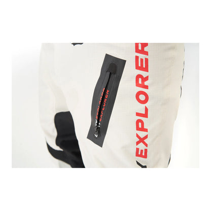 Motorcycle pants LUCKY EXPLORER, white