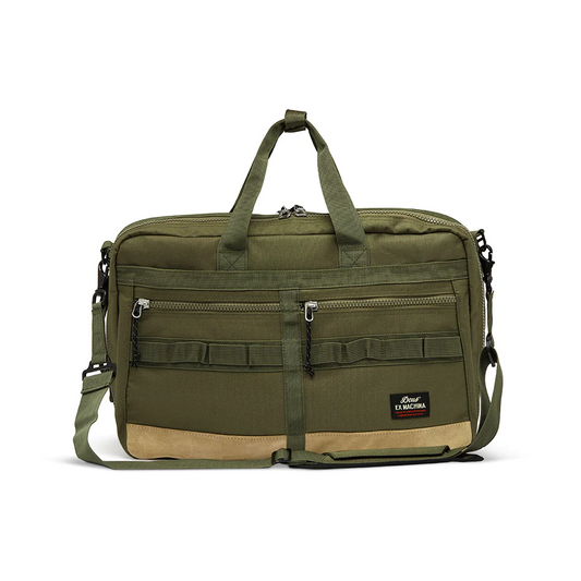 TREY 3 briefcase, military green