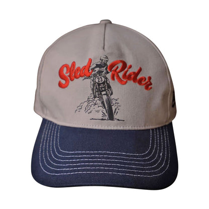 Cap SLED, light gray / dark blue