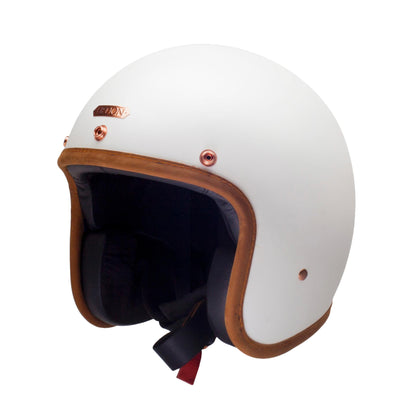 Open face helmet HEDONIST, white