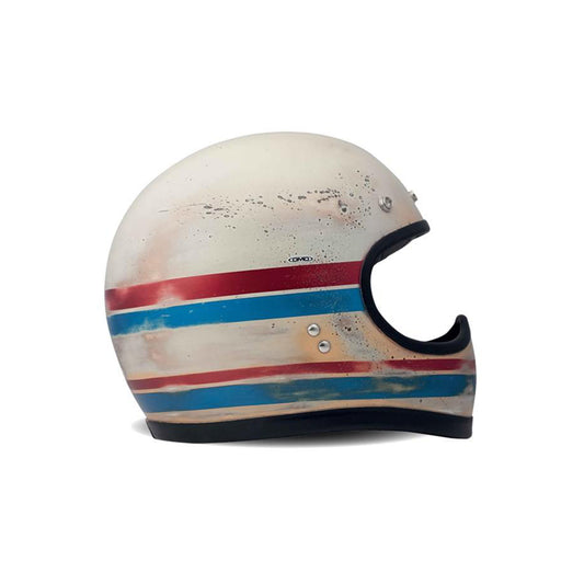 Off-road helmet RACER LINE RETRO CROSS, hand-painted