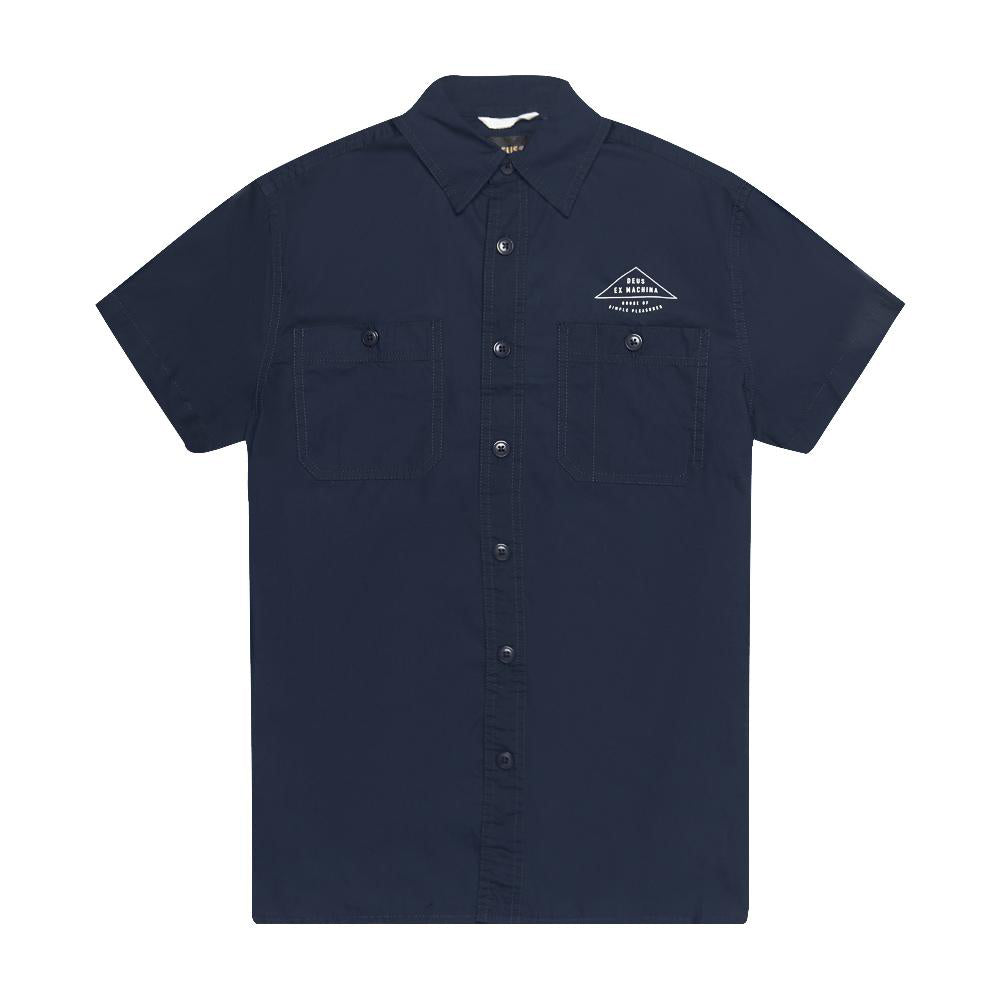 Hemd SERVICE POPLIN, Navy