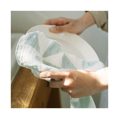 Hirali kitchen towel GAUZE, green