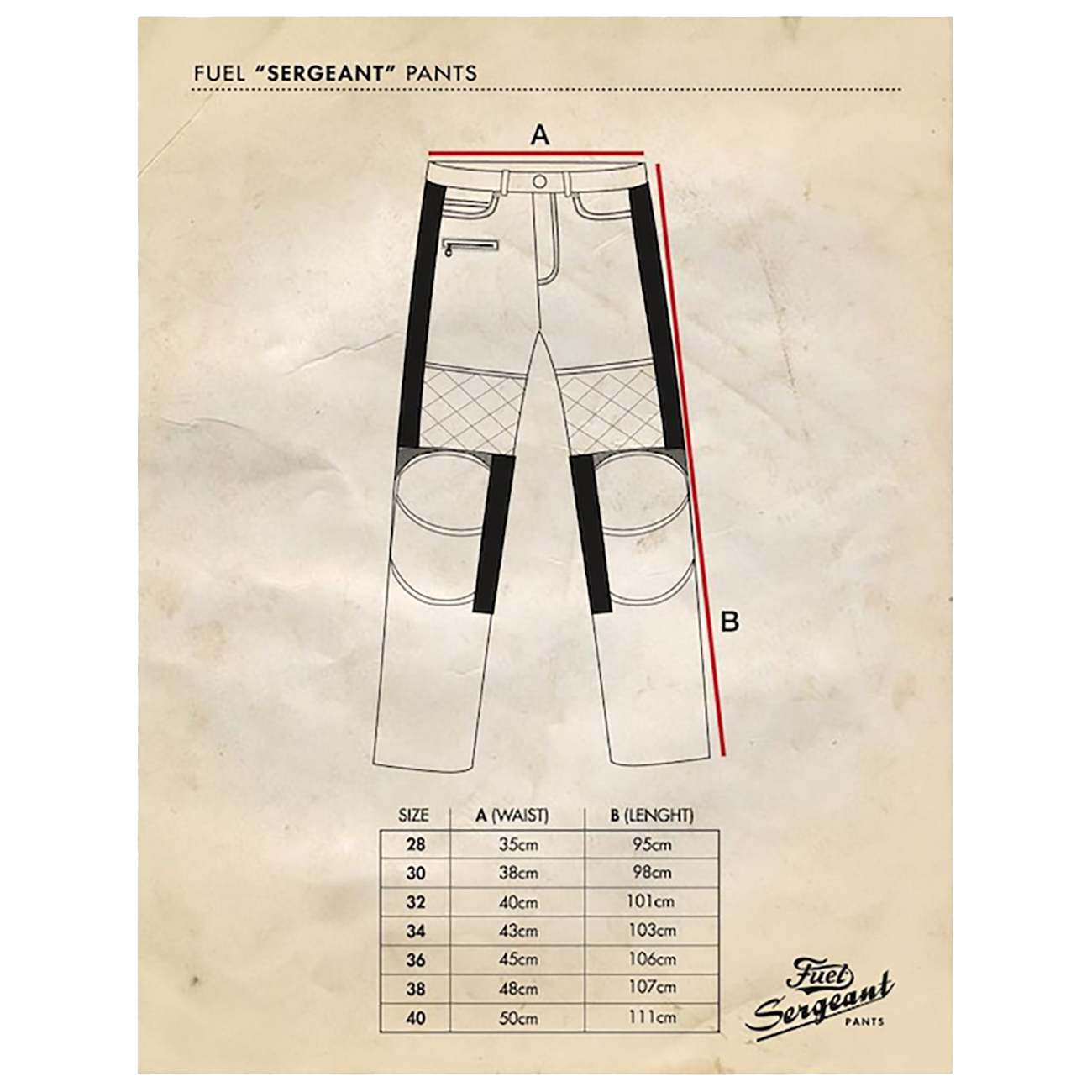 Motorradhose SERGEANT SAHARA, Beige