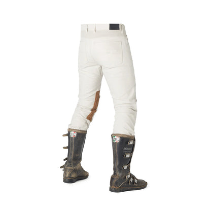 Motorcycle trousers SERGEANT COLONIAL, white