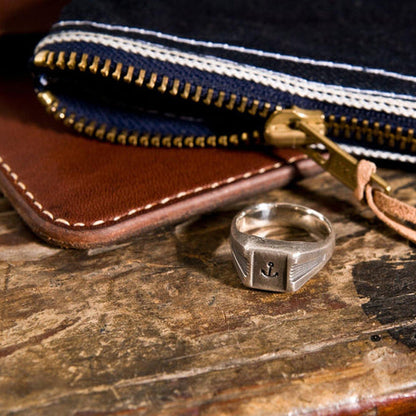 Signet ring ANCHOR, silver
