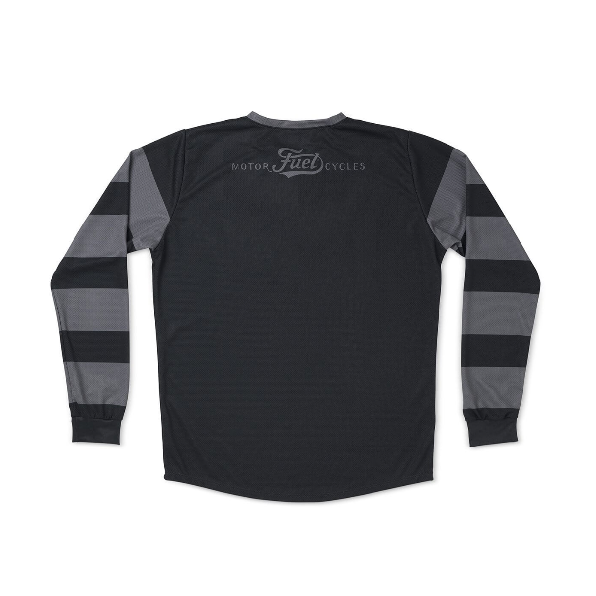 Moto Jersey GRAY STRIPES, black-gray