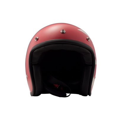 Open face helmet BANG VINTAGE, red