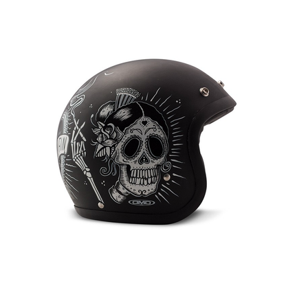 Open face helmet SIN FIN VINTAGE, black