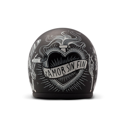 Open face helmet SIN FIN VINTAGE, black