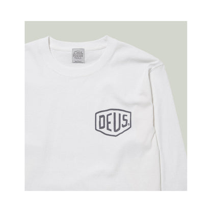 Long sleeve CREST, white