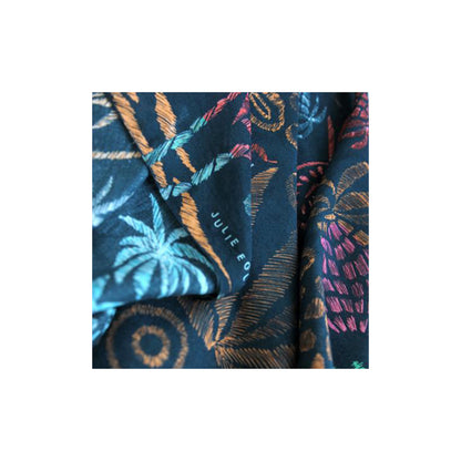 Foulard PALM PARADISE, petrol blue