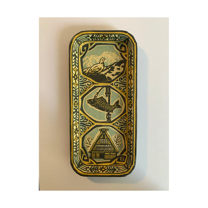 Picture Plate SHINKOUGEI, fish