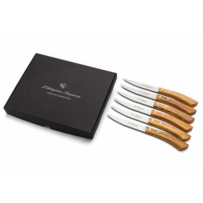 SAINT BARBARA knife set, olive wood