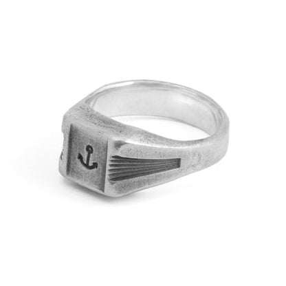 Signet ring ANCHOR, silver