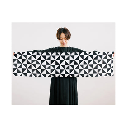 Hirali TENUGUI LONG, black and white