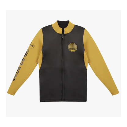 Long sleeve wetsuit RACER, black-yellow