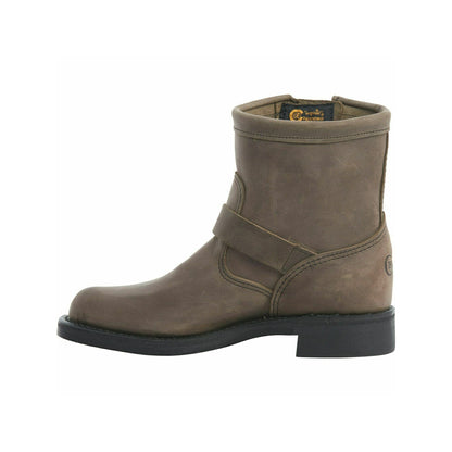 Leather boots RAYNARD CRAZY HORSE, gray