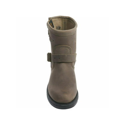 Leather boots RAYNARD CRAZY HORSE, gray